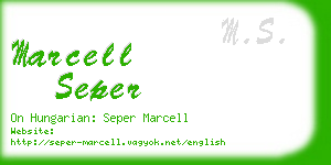 marcell seper business card